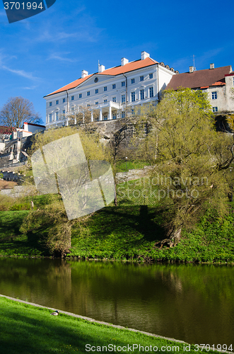 Image of Pond Sneyli in Tallinn, a beautiful spring day