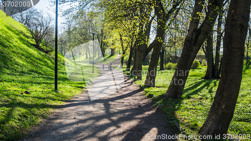 Image of Park in Tallinn, a beautiful spring day