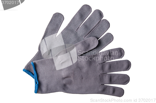 Image of Working gloves, isolated on a white background  