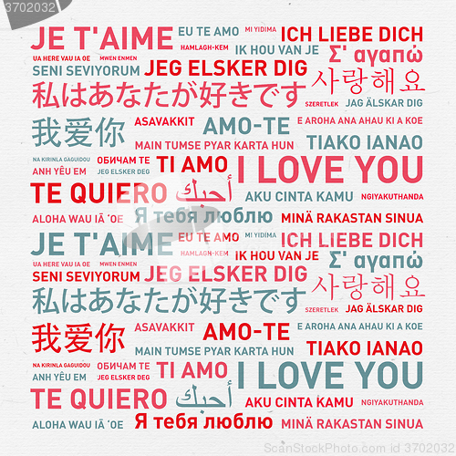 Image of Love message card from the world