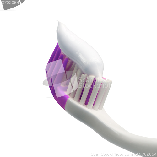 Image of Toothbrush with toothpaste