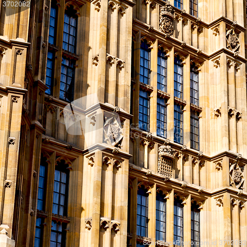 Image of old in london  historical    parliament glass  window    structu