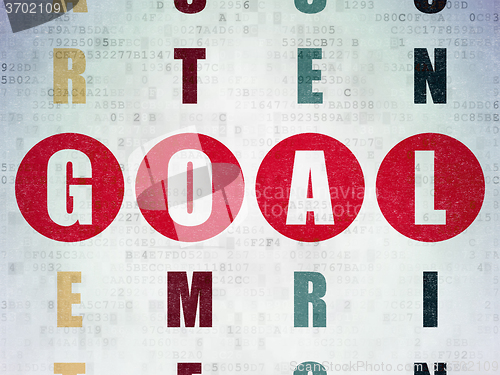 Image of Advertising concept: Goal in Crossword Puzzle