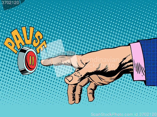 Image of The pause button hand press