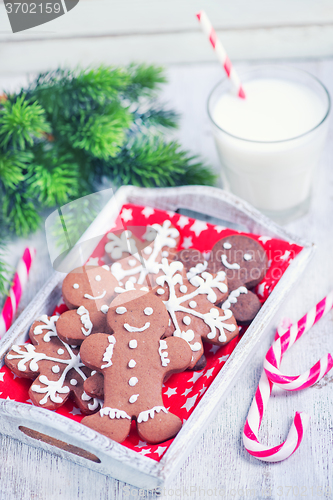 Image of cookies with milk
