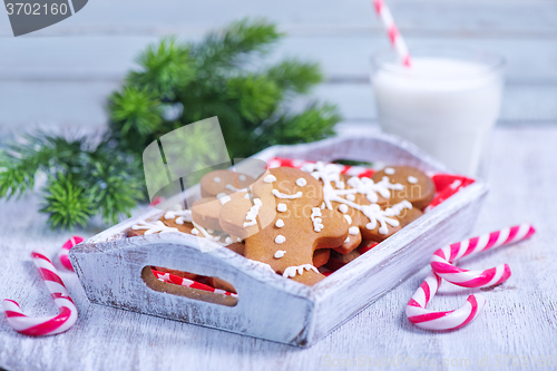 Image of cookies with milk