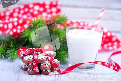 Image of cookies with milk