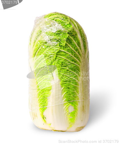 Image of Chinese cabbage packed into polyethylene
