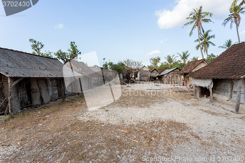 Image of indonesian house - shack on beach