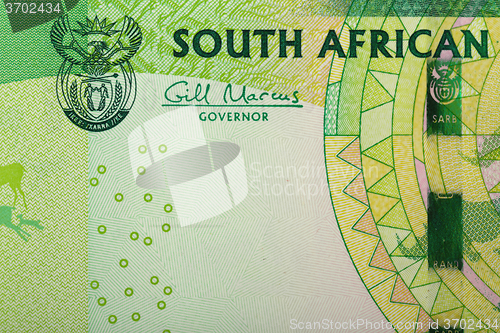 Image of detail of sout african rand