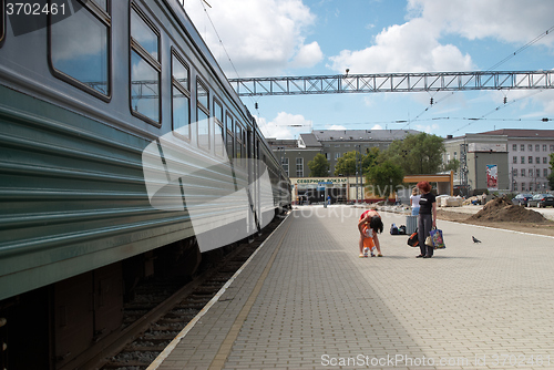 Image of Kaliningrad railway station Northern. Russia