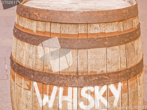 Image of Retro looking Barrel cask