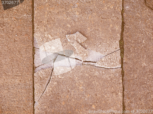 Image of Retro looking Broken stone