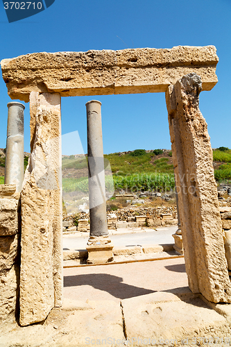 Image of perge old construction in   the roman  