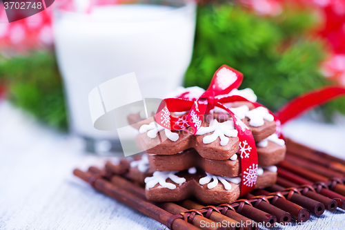 Image of cookies with milk