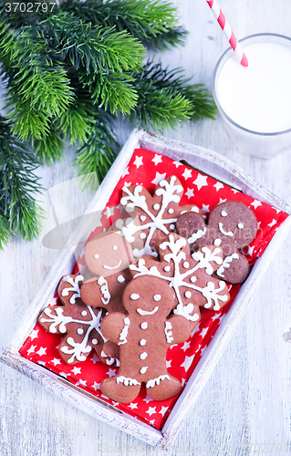 Image of cookies with milk