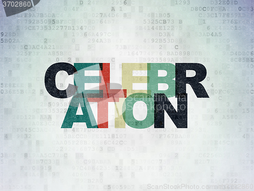 Image of Holiday concept: Celebration on Digital Paper background