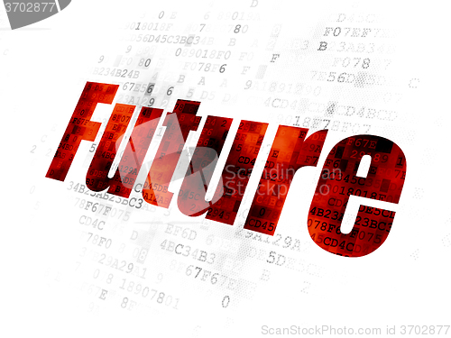 Image of Timeline concept: Future on Digital background