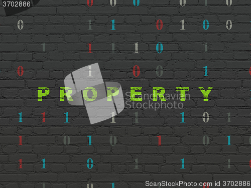 Image of Business concept: Property on wall background