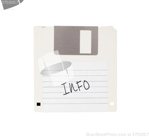 Image of Floppy Disk - Tachnology from the past, isolated on white