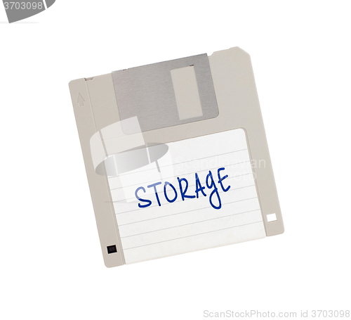 Image of Floppy Disk - Tachnology from the past, isolated on white