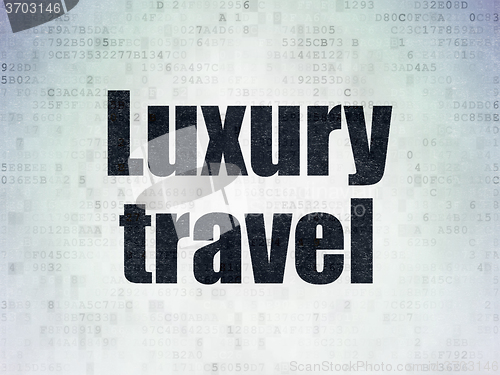 Image of Travel concept: Luxury Travel on Digital Paper background