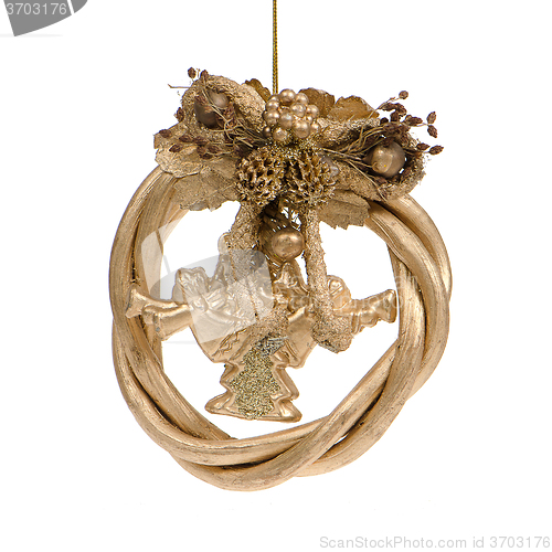 Image of Gold christmas wreath