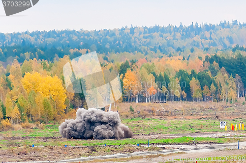 Image of Rocket launch by Jet System of Volley Fire