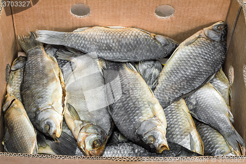 Image of Salted and dried river fish .