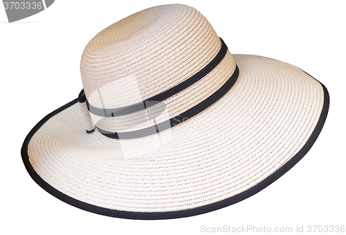 Image of Women\'s summer hat on a white background.