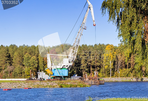 Image of Cleaning and deepening the river for navigation.