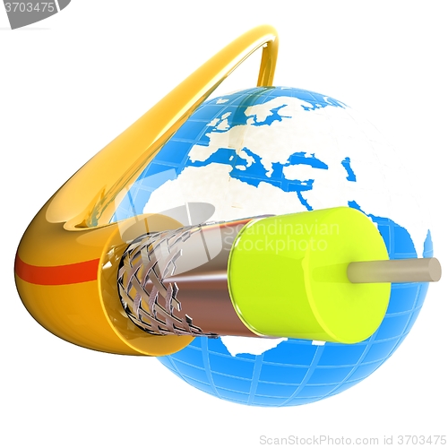 Image of Cable for high tech connect and Earth