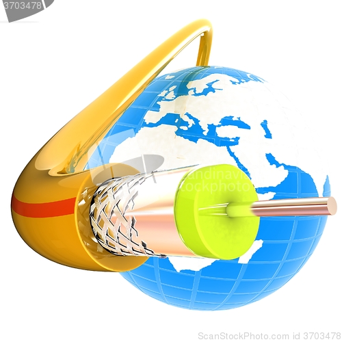 Image of Cable for high tech connect and Earth