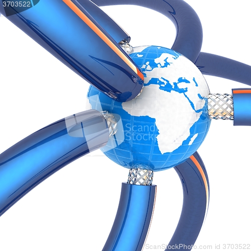Image of Cables for high tech connect and Earth