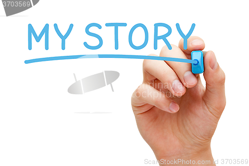 Image of My Story Blue Marker