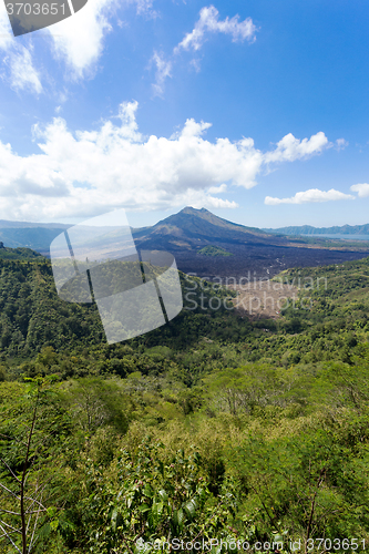 Image of Batur volcano and Agung mountain, Bali