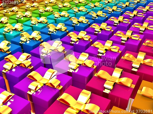 Image of colorful gifts box