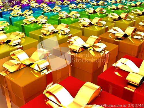 Image of colorful gifts box