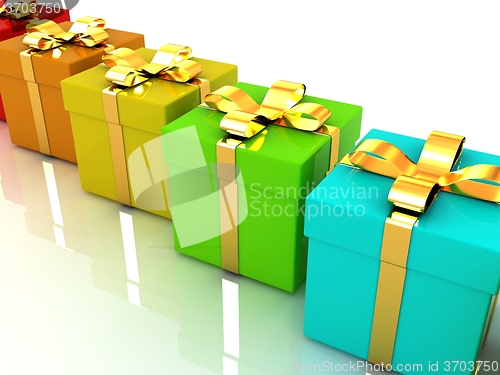 Image of colorful gifts box