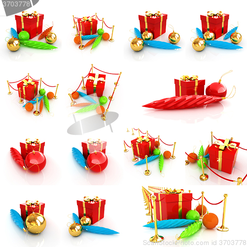 Image of Set of  Beautiful Christmas gifts