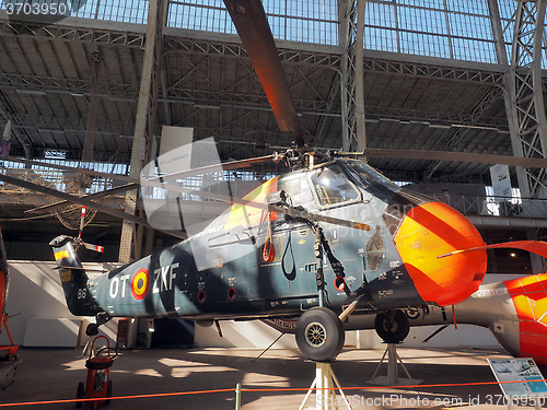 Image of editorial A Sikorsky S 58  historic, antique fighter helicopter 