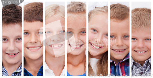 Image of Collage of many smiles