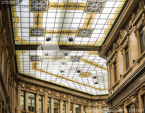 Image of Decorated glass ceiling