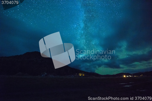 Image of Night stars sky