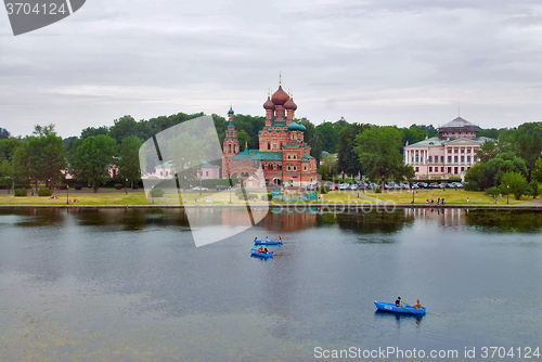 Image of Holy Trinity Church in Ostankino. Moscow. Russia