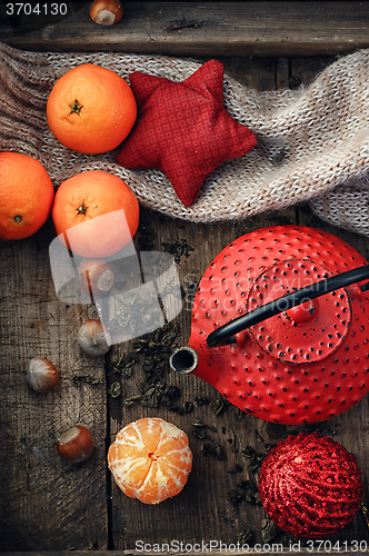 Image of Warming tea with tangerine