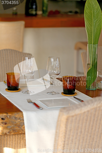 Image of table in the restaurant 