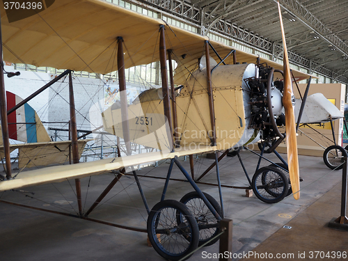 Image of antique military airplane on display  Royal Museum of  Armed For