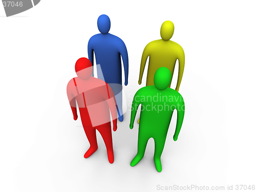 Image of 3d people standing #2