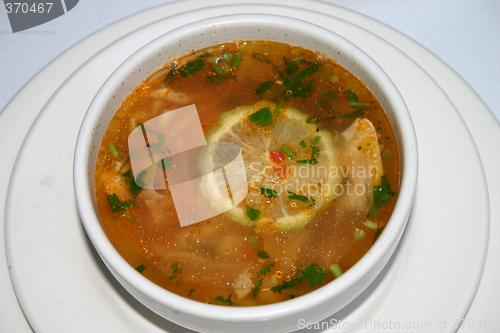 Image of Mexican lime soup